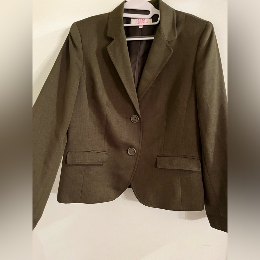 Y2K 9 & Company Jacket Drab Olive blazer size 12